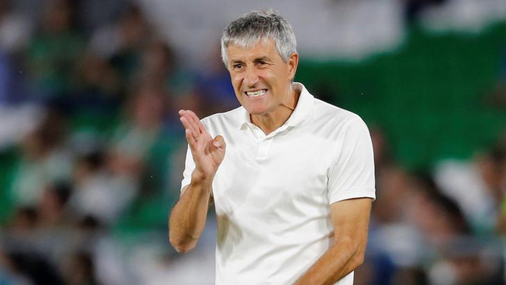 Real Betis coach Quique Setien